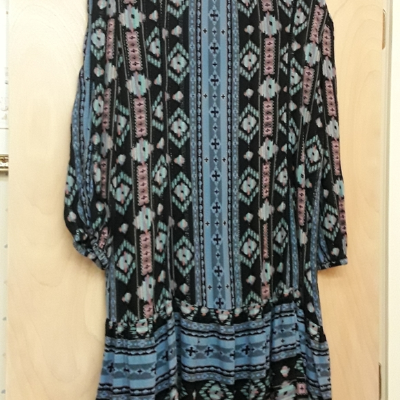 Anthro Holding Horses blue western boho dress M - Picture 14 of 15